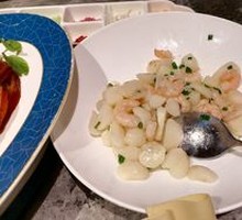 Scallion Garlic Shrimp with Water Chestnuts