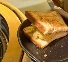 Grilled Bread with Durian