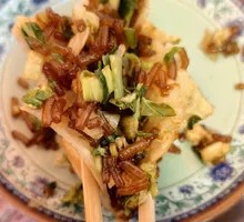 Chinese Cabbage Tofu Noodle Pie