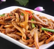 Stir-fried Pork with Slippery Mushrooms