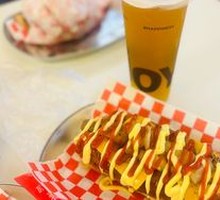 Cheesy Pineapple Hot Dog