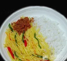 Shredded Potato Rice Bowl