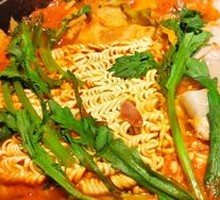 Rice Cake and Pork Belly Hot Pot