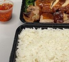 Char siu roast duck claypot rice