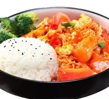 Tomato and Egg Rice Bowl