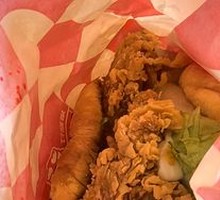 Spicy Chicken Leg Chinese Burger