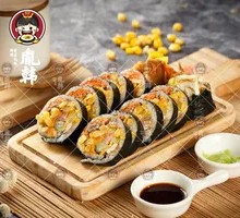 Sweet Corn and Pork Floss Seaweed Rice Roll