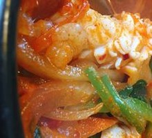 Spicy Seafood Rice Soup