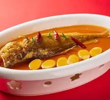 Chicken Oil Rice Cake with Large Yellow Croaker