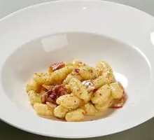 Creamy Bacon Italian Traditional Potato Dumplings