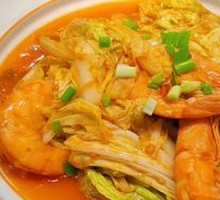 Stir-fried Large Shrimp with Chinese Cabbage