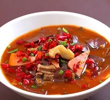 Spicy Dan Dan Noodles with Blood Sausage