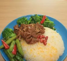 Stir-fried Intestines Rice