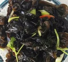 Cold-mixed black fungus