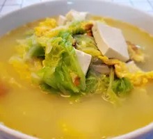 Farmhouse Cabbage and Tofu Soup