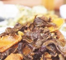 Chicken Stewed with Mushrooms