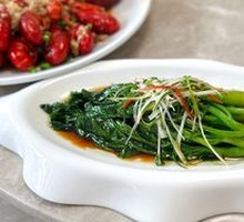 Steamed Bok Choy in White Sauce