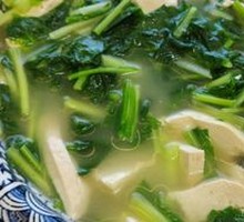 Spinach Tofu Soup