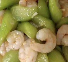 Loofah with Shrimp