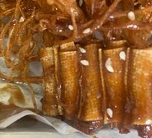 Fried Tofu Skin Rolls with Enoki Mushrooms