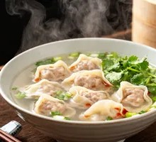 Pork and scallion dumplings