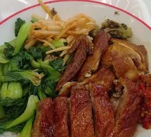 Roast Goose with Soy Sauce Chicken Rice