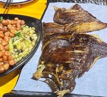 Grilled Fish Head with Fresh Ingredients