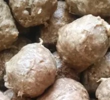 Beef tendon meatballs