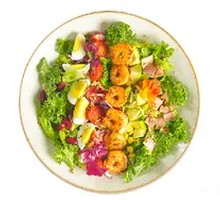 Quinoa Caesar Shrimp Salad