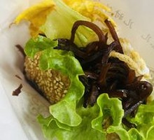 Scallion pancake with egg