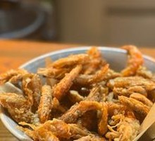 Fried White Shrimp