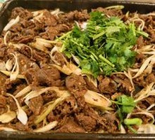 Grilled Beef on Iron Plate