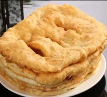 Alum-free leavened oil pancake