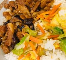 King Mushroom Braised Pork Rice