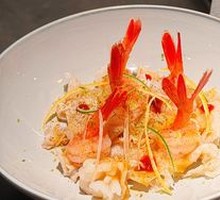 Sweet Shrimp with Lion's Mane Mushroom