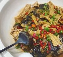 Our fish head dish is excellent