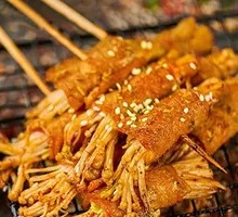 Tofu Skin Rolls with Enoki Mushrooms