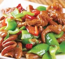 Spicy Pepper and Intestine Rice Bowl