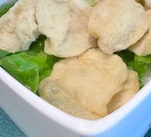 Crispy Fish Dumplings with Lotus Leaf