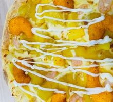 Sweet Pineapple Shrimp Pizza