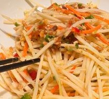 酸辣凉拌青木瓜丝