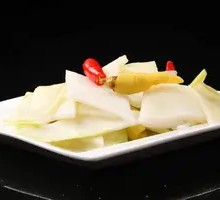 Pickled Radish Strips with Chili