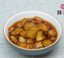 Eggplant Cubes in Vegetarian Sauce