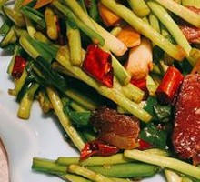 Stir-fried Water Bamboo with Preserved Pork