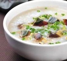 Century Egg and Pork Belly Pot Rice Porridge