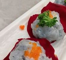 Rose Black Tiger Shrimp Dumplings