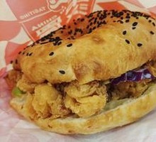 Spicy Chicken Leg Chinese Burger