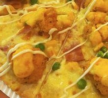 American-style Bacon & Potato Pizza