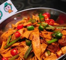 Spicy Pot-Braised Tofu with Leaves