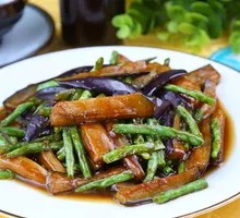 Eggplant and Green Bean Stir-Fry